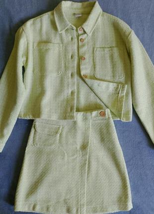 Твидовый костюм waikiki на девочку 140-146 см