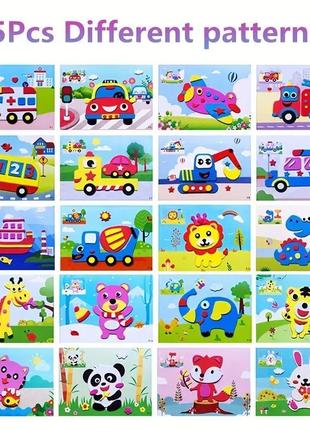 Пазлы 3д наклейки набор для творчества для мальчика или девочки