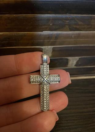 Крест серебряный