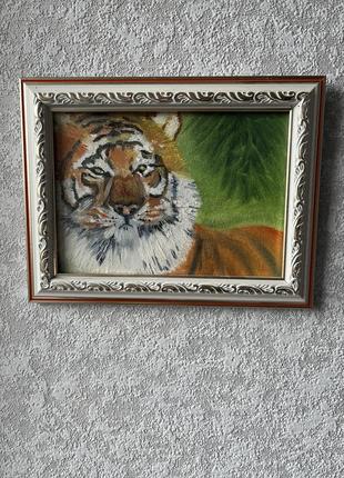 Картина маслом тигр