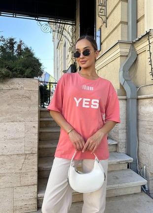 Жіноча базова футболка yes no