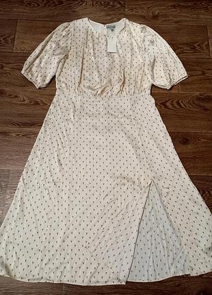 Женское сатиновое нарядное платье h&amp;m