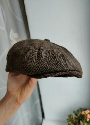 Шерстяна кепка восьмиклинка peaky blinders 56-58 кашкет картуз фуражка жиганка stetson harris tweed kangol