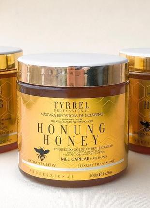 Коллагеновый реконструктор для волос tyrrel honung honey 500 мл