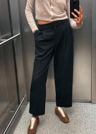 Укороченные брюки zara s, m, l