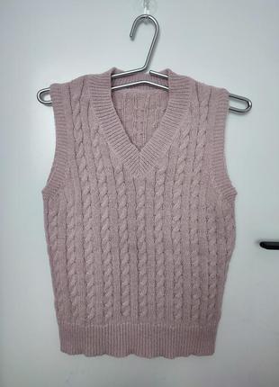 Жилет в косы от бренда shein