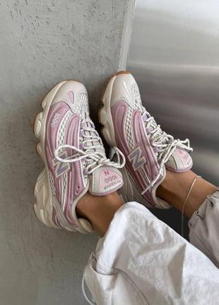 Кроссовки new balance 1000 pink / beige premium