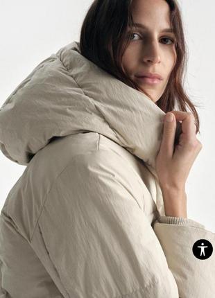 Стьобаний пуховик від zara4 фото