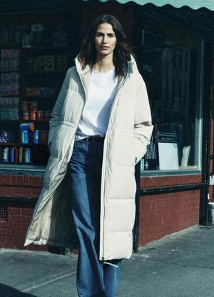 Стеганый пуховик от zara