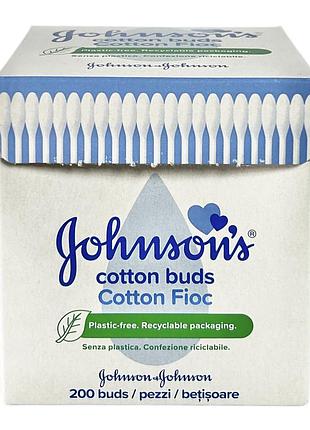Johnson's  ватні палички cotton buds 200шт