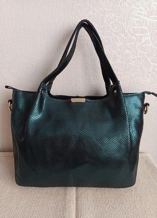 Нова шкіряна сумка під рептилію👜