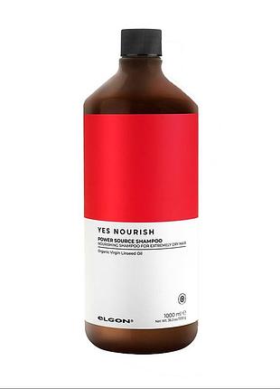 Питательный шампунь для очень сухих, нормальных и плотных волос elgon yes nourish