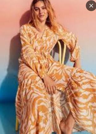 H&m макси длинное платье кафтан максы платье кафтан