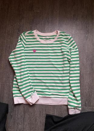 Полосатый свитшот reserved eco aware (m)