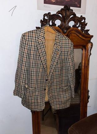 Винтажный жакет пиджак дакс daks твид твидовый