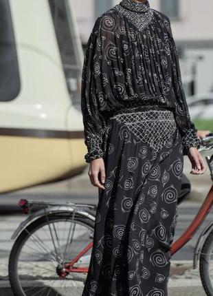 Платье zara zw collection (премиум линейка) трендовая стильная вещь