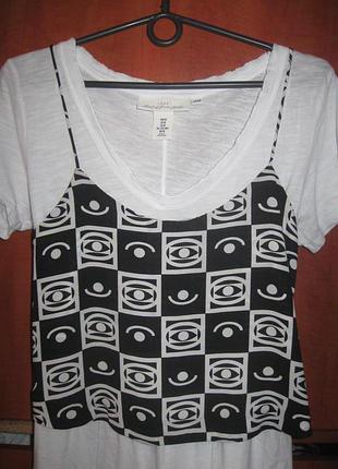 Топ чорно-білий