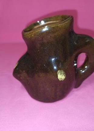 Винтажная ваза из ссср пень пенёк керамика