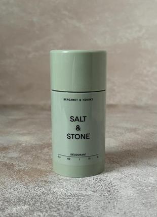 Salt & stone - bergamot & hinoki deodorant - дезодорант, 75 g salt and stone