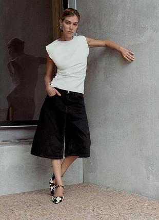 Топ бежевий zara new