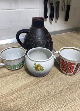 Винтажная старинная посуда фарфора фарфор киевской экхз чашка ваза