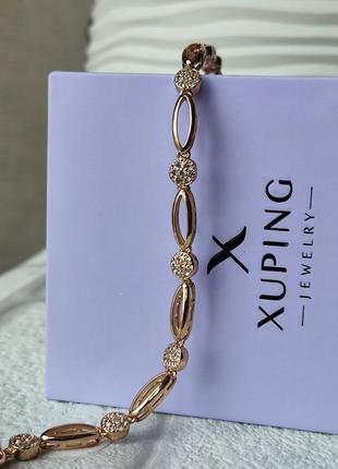 Классический браслет женский позолота ксюпинг xuping медзолото