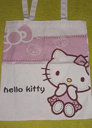 Сумка-шопер з хеллоу кітті милий шопер з hello kitty sanrio
