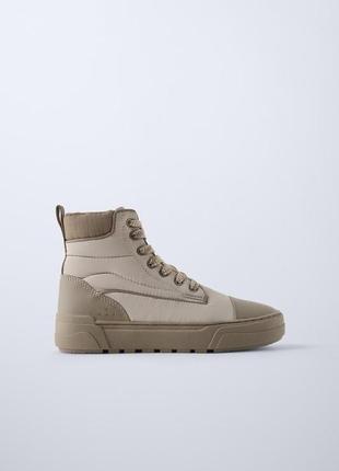 Черевики зі штучною овчиною від zara3 фото