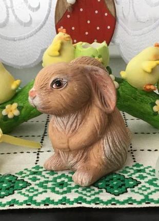Колекційна скульптура заєць-зайчик! з франції! великодня декор!