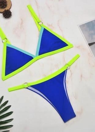 Синий купальник треугольники 70a 70b