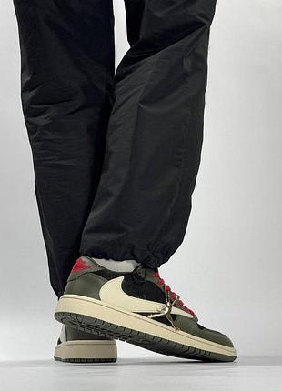 Nike air jordan 1 low black khaki 7