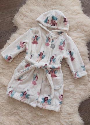 Теплый махровый халатик george (англия) на 2-3 года (размер 92-98)