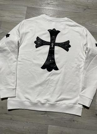 Світшот від chrome hearts білий
