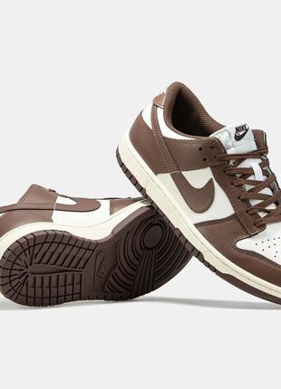 Мужские кроссовки nike bike sb dunk low brown white 40-41-42-43-44-45