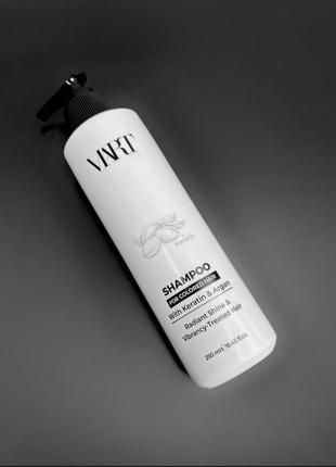 Кератиновый шампунь для окрашенных волос keratin argan oil shampoo viart 250 мл