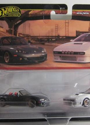 Набір hot wheels premium culture 04 mazda mazdaspeed miata / rx7 fc pandem