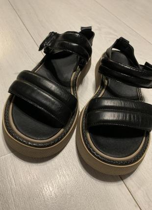 Бомоножки черные кожа натуральная 38 размер