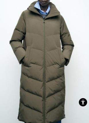 Водо и ветронепроницаемый пуховик от zara