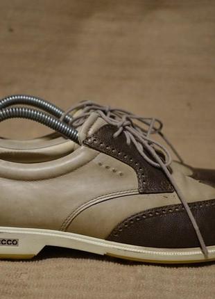 Отличные комбинированные кожаные дерби-броги ecco Night hydromax дания 40 р. ( 26,5 см.)6 фото