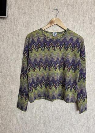 Легкий узнаваемый свитер missoni, оригинальный размер м