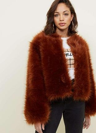 Шуба эко new look как zara хит сезона