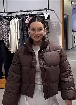Куртка пуфер zara