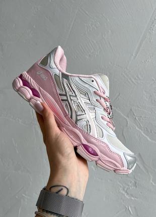 Кроссовки asics gel-nyc silver pink premium