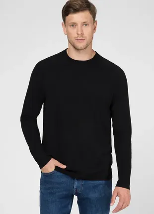 F&f, мужской черный свитер, пуловер, хлопок, 2xl