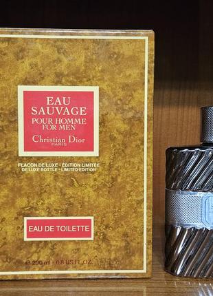 Eau sauvage dior edt 200ml винтаж лимитированный коллекционный флакон