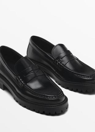 Новые женские лоферы massimo dutti,