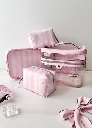 Косметичка victoria’s secret набір 4в1 кейс вікторія сікрет виктория сикрет