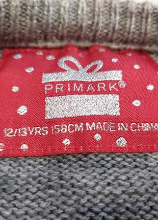 Теплий светрик з веселим сніговиком primark7 фото