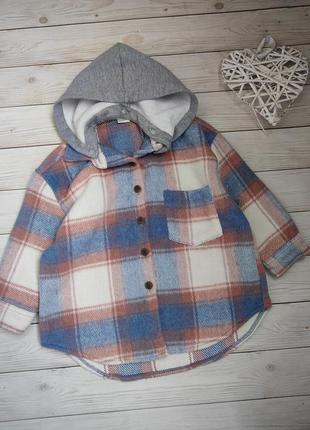 Рубашка в клетку, рубашка -куртка,пиджак