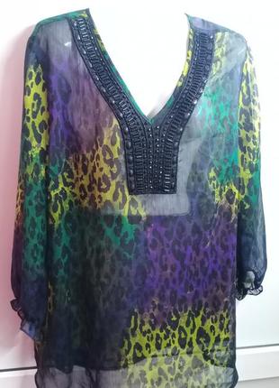 Женская блуза леопардовая